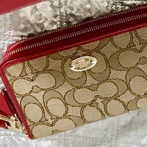 Coach Signature Fabric Wallet